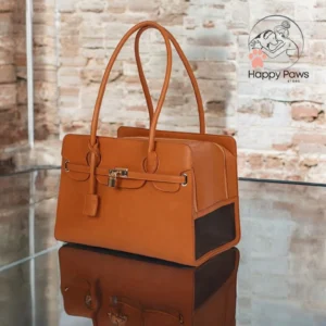 Luxury Dog Carrier Bag - PU Leather, Stylish & Breathable Travel Tote, High-Quality Pet Purse for Small Dogs